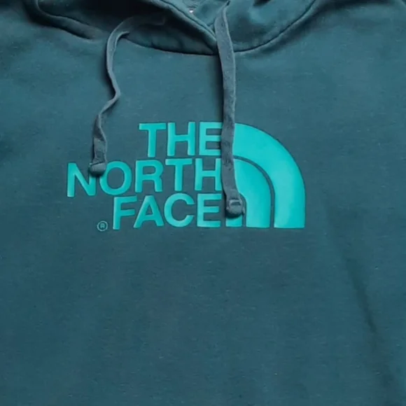 The North Face Blue Graphic Pull-over Hoodie SZ L - Picture 2 of 11